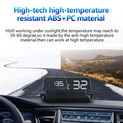 T900 Car GPS HUD Virtual HD Reflection Board Head-up Display, Speed & Driving Distance / Time Display, Over Speed & Voltage & Low Voltage Alarm, Fatigue Driving, T900  White, T900  Green + White, T900 Blue + White