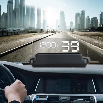 T900 Car GPS HUD Virtual HD Reflection Board Head-up Display, Speed & Driving Distance / Time Display, Over Speed & Voltage & Low Voltage Alarm, Fatigue Driving, T900  White, T900  Green + White, T900 Blue + White