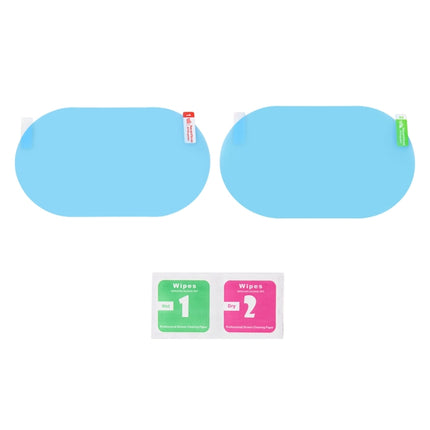 Car Round PET Rearview Mirror Protective Window Clear Anti-fog Waterproof Rain Shield Film, Diameter: 8cm