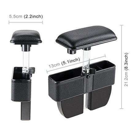 Universal Car Multi-functional Console Side Pocket Seat Gap Side Storage Box with Elbow Support Pad