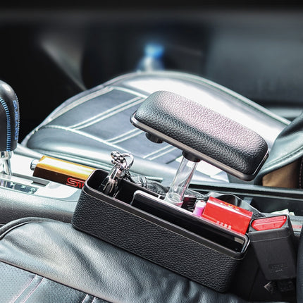 Universal Car Multi-functional Console Side Pocket Seat Gap Side Storage Box with Elbow Support Pad