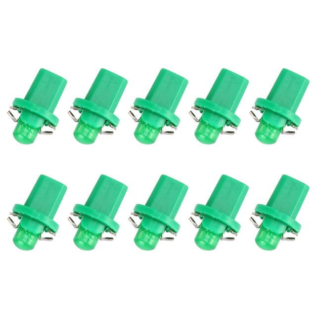 10 PCS 0.4W B8.5 Wedge Instrument Panel COB LED Light Dashboard Gauge Cluster Indicator Lamp Bulb, 0.4W B8.5
