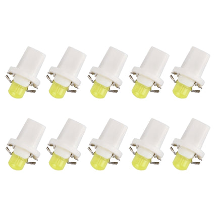 10 PCS 0.4W B8.5 Wedge Instrument Panel COB LED Light Dashboard Gauge Cluster Indicator Lamp Bulb