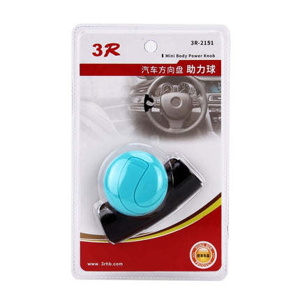 3R-2151 Car Auto Universal Steering Wheel Spinner Knob Auxiliary Booster Aid Control Handle Car Steering Wheel Booster Wheel Strengthener Auto Spinner Knob Ball, 3R-2151 (Blue), 3R-2151 (Black)