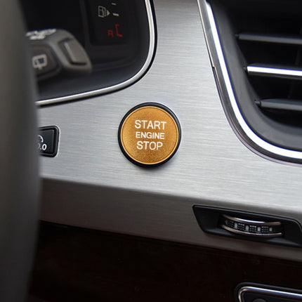 Car Engine Start Key Push Button Cover Trim Aluminum Alloy Sticker Decoration for Audi