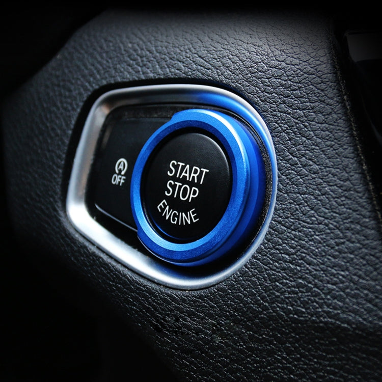 Car Engine Start Key Push Button Ring Trim Aluminum Alloy Sticker Decoration for BMW