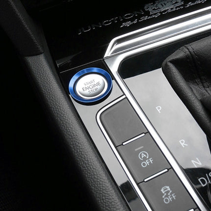 Car Engine Start Key Push Button Ring Trim Aluminum Alloy Sticker Decoration for Volkswagen