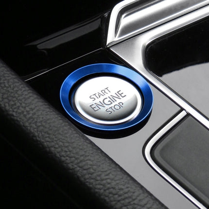 Car Engine Start Key Push Button Ring Trim Aluminum Alloy Sticker Decoration for Volkswagen