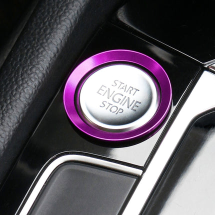 Car Engine Start Key Push Button Ring Trim Aluminum Alloy Sticker Decoration for Volkswagen, For Volkswagen (Engine Start), For Volkswagen