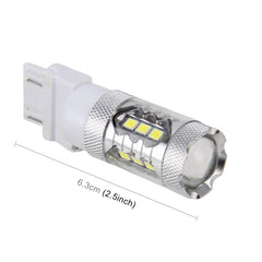 2 PCS T20 / 7443 5W 250LM 6000K Car Auto Brake Lights 16LEDs SMD-2835 Lamps, DC 12V