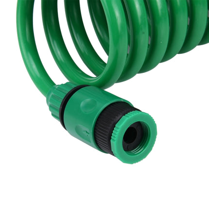 Garden Watering Series Spring Tube Hose Telescopic Spiral Pipe with Water Connector Adaptor and Connector, Length: 30m