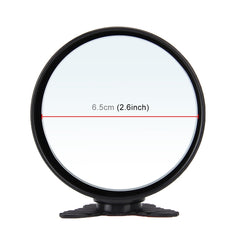 3R-044 Auxiliary Rear View Mirror Car Adjustable Blind Spot Mirror Wide Angle Auxiliary Rear View Side Mirror, 3R-044 (Black), 3R-044 (Silver), 3R-044 (White)