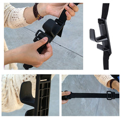 SHUNWEI SD-2512 Car Headrest Hook Universal Adjustable Car Back Seat Headrest Hanger Holder Hook for Bag Purse Cloth Grocery, SD-2512