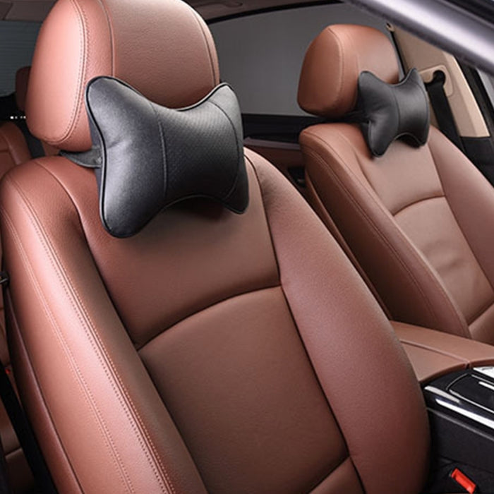 2 PCS MLC-06 Car Neck Pillow Soft Version Lovely Breathe Car Auto Head Neck Rest Cushion Headrest Pillow Pad