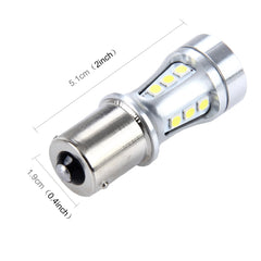 2 PCS 1156/BA15S 10W 1000LM 6500K 18 SMD-3030 LED Car Brake Lights Turn Light, DC 12V