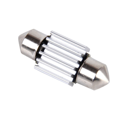 2 PCS DC 12V 2W 36MM 8 SMD-3528 LEDs Bicuspid Port Decoding Car Dome Lamp LED Reading Light