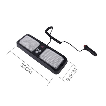 High qulaity DC 12V,9W LED Waterproof Car Sunshade White Light Warning Lights Strobe Emergency Lights Flashing Light with 12 Kinds Flash Patterns