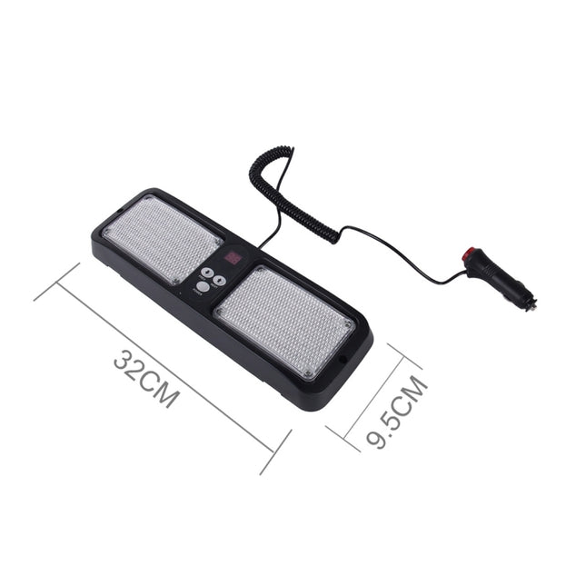 High qulaity DC 12V,9W LED Waterproof Car Sunshade White Light Warning Lights Strobe Emergency Lights Flashing Light with 12 Kinds Flash Patterns
