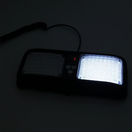 High qulaity DC 12V,9W LED Waterproof Car Sunshade White Light Warning Lights Strobe Emergency Lights Flashing Light with 12 Kinds Flash Patterns