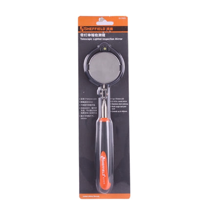 Retractable Vehicle Car Chassis Telescoping Inspection Mirror with 1 PCS 5mm LED Light, Mirror Diameter: 55mm, Max Expanding Length: 940mm, Diameter: 55mm, Max Expanding Length: 940mm