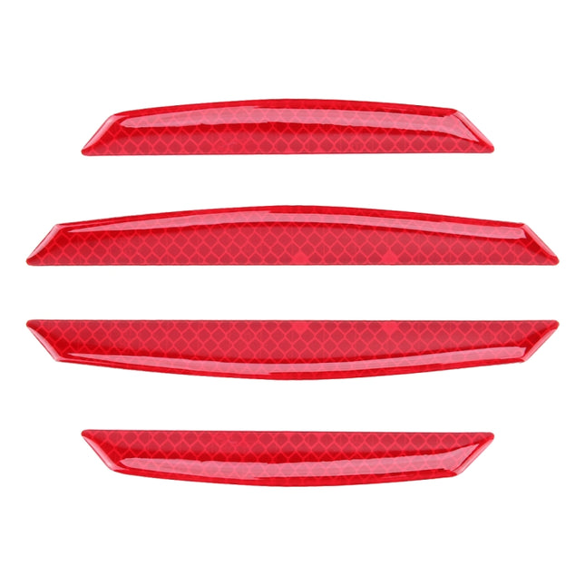 4 PCS Universal Car Door Anti-collision Strip Protection Guards Trims Stickers, 4 PCS