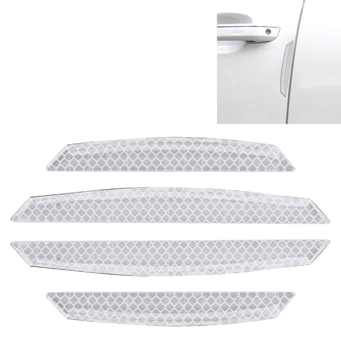 4 PCS Universal Car Door Anti-collision Strip Protection Guards Trims Stickers, 4 PCS