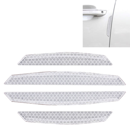 4 PCS Universal Car Door Anti-collision Strip Protection Guards Trims Stickers, 4 PCS
