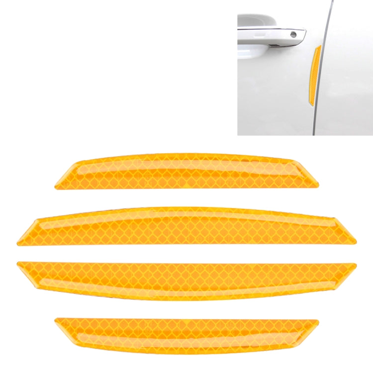 4 PCS Universal Car Door Anti-collision Strip Protection Guards Trims Stickers