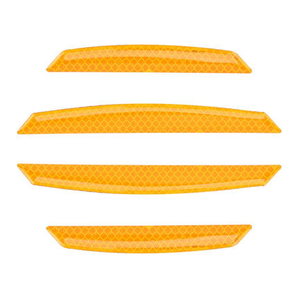 4 PCS Universal Car Door Anti-collision Strip Protection Guards Trims Stickers, 4 PCS
