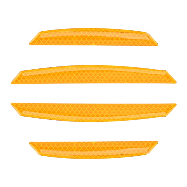 4 PCS Universal Car Door Anti-collision Strip Protection Guards Trims Stickers, 4 PCS