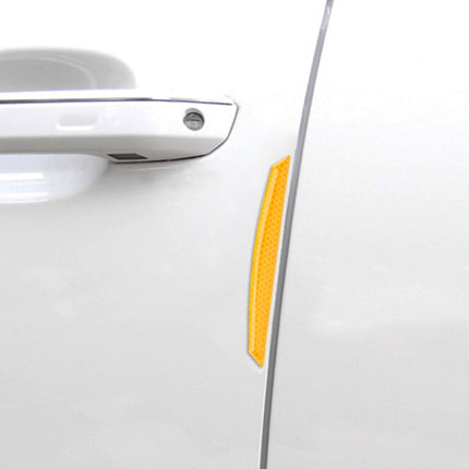 4 PCS Universal Car Door Anti-collision Strip Protection Guards Trims Stickers, 4 PCS