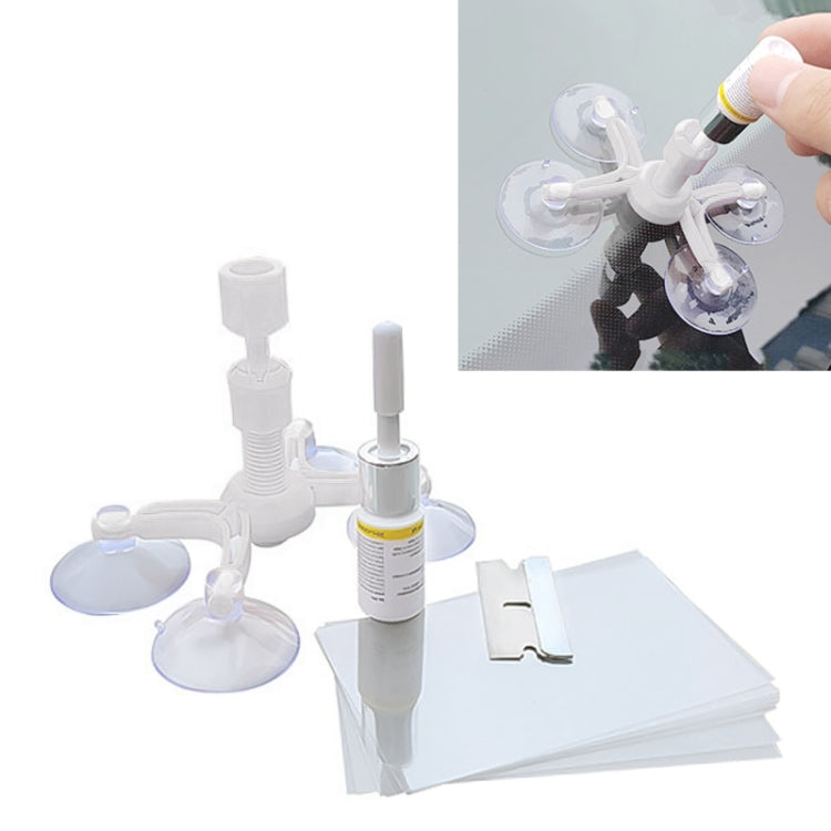 Professional Windscreen Repair Tool Paintless Dent Removal Car Window Windshield Repair Kit Chip Crack Auto Glass, Windscreen Repair Tool, Windscreen Repair Tool (White)