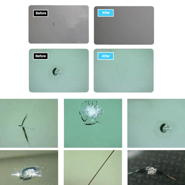 Professional Windscreen Repair Tool Paintless Dent Removal Car Window Windshield Repair Kit Chip Crack Auto Glass, Windscreen Repair Tool, Windscreen Repair Tool (White)