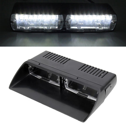 DC 12V 4.2W 16LEDs Crystal Lamp Beads Car Windshield Warning Lamp 18 Flash Patterns(Adjustable)