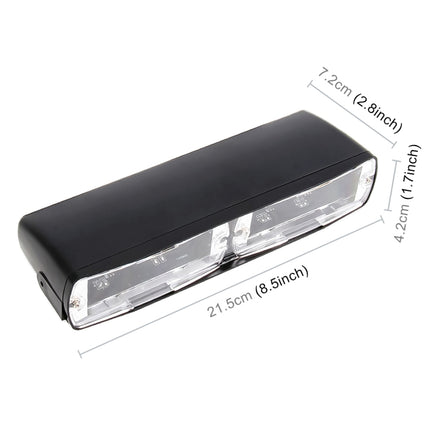 DC 12V 4.2W 16LEDs Crystal Lamp Beads Car Windshield Warning Lamp 18 Flash Patterns(Adjustable) , CMS5390BL, CMS5390LR, CMS5390RL, CMS5390WL, CMS5390WY, CMS5390YL