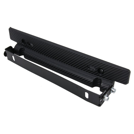 Car License Double Adjust Carbon Number Plate Adjustable Carbon Lead Plate Frame Holder Universal License Plate Holder Car Accessories, TM-302