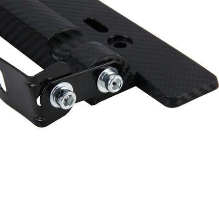 Car License Double Adjust Carbon Number Plate Adjustable Carbon Lead Plate Frame Holder Universal License Plate Holder Car Accessories, TM-302