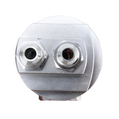 Car Universal Aluminum AN8 Split Cake Oil Handle Oil Filter Sandwich Adapter For Oil Cooler Plate Kit Oil Filter Cooler Sandwich Plate Adapter Cooler Adapter, AN8 Split Oil Handle Oil Filter
