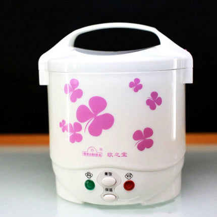 OUSHIBA Car Auto Mini Special Non-stick Inner Pot Multi-function Rice Cooker for Rice Soup Noodles Vegetable Dessert, Random Color Delivery