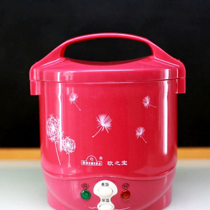 OUSHIBA Car Auto Mini Special Non-stick Inner Pot Multi-function Rice Cooker for Rice Soup Noodles Vegetable Dessert, Random Color Delivery
