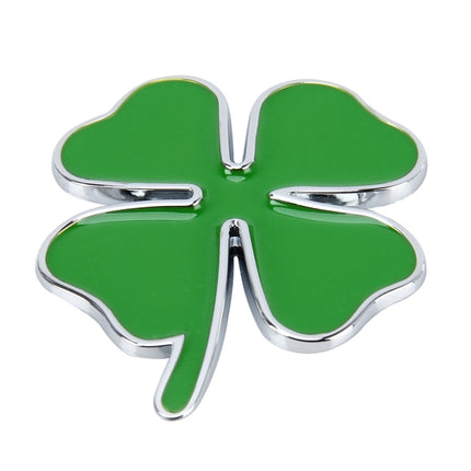 Four Leaf Clover Herb Luck Symbol Badge Emblem Labeling Sticker Styling Car Dashboard  Decoration, Size: 4*3.3cm