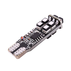 2 PCS W5W 194 T10 Multi Colors 10 SMD 3535 LED Car Clearance Light Marker Light with Remote Control, DC 12V
