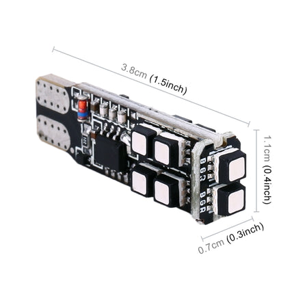 2 PCS W5W 194 T10 Multi Colors 10 SMD 3535 LED Car Clearance Light Marker Light with Remote Control, DC 12V