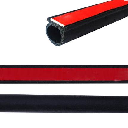 Big D-shaped Car Noise Reduction Sealing Strip with Sticker, Length: 100m, Length: 100m Big D-shaped