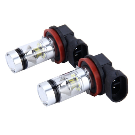 2 PCS H8/H11 10W 500LM 6000K 20SMD-2835 LEDs Car Fog Lights, DC 12V