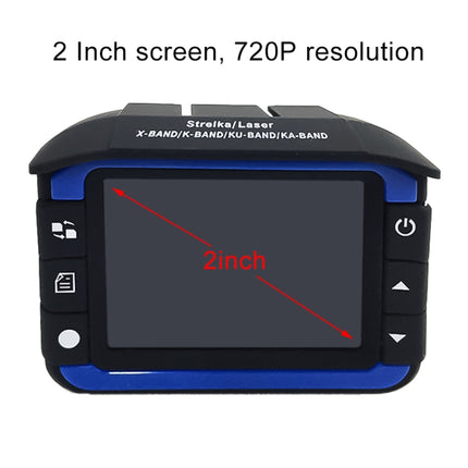 HD 720P 2.4 inch Video Camera Recorder DVR + Radar Detector, SQ Program, Support G-sensor / Night Vision, 2.4 inch