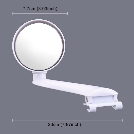 3R-094 Auxiliary Rear View Mirror Car Adjustable Blind Spot Mirror Wide Angle Auxiliary Rear View Side Mirror for Left Mirror, 3R-094 (White), 3R-094(Black)