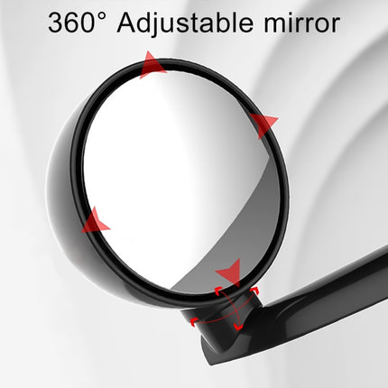 3R-094 Auxiliary Rear View Mirror Car Adjustable Blind Spot Mirror Wide Angle Auxiliary Rear View Side Mirror for Left Mirror, 3R-094 (White)