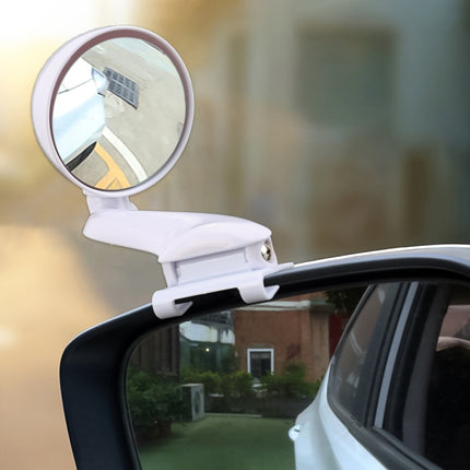 3R-094 Auxiliary Rear View Mirror Car Adjustable Blind Spot Mirror Wide Angle Auxiliary Rear View Side Mirror for Left Mirror, 3R-094 (White)