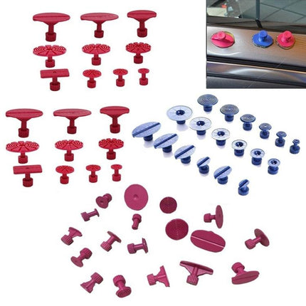 56 in 1 Auto PDR Plastic Ding Glue Tabs Paintless Dent Removal Car Repair Tools Kits Glue Puller Sets Tabs PDR Tools, 56 in 1